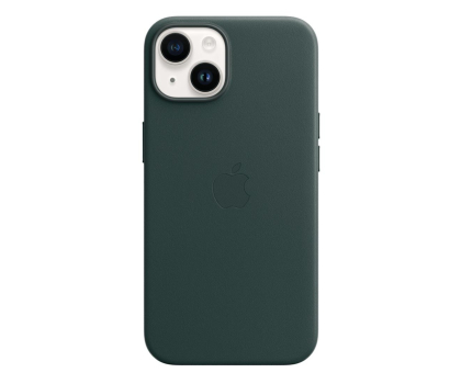 Etui do telefonów APPLE do iPhone 14 Plus Leather Case with MagSafe - Forest Green